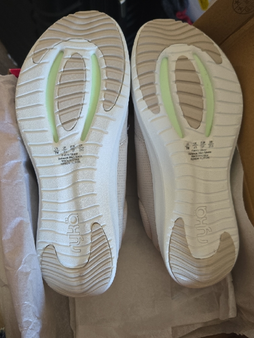 Ryka Women's Athletic Slip-On Sneakers in Beige - Picture 4 of 4